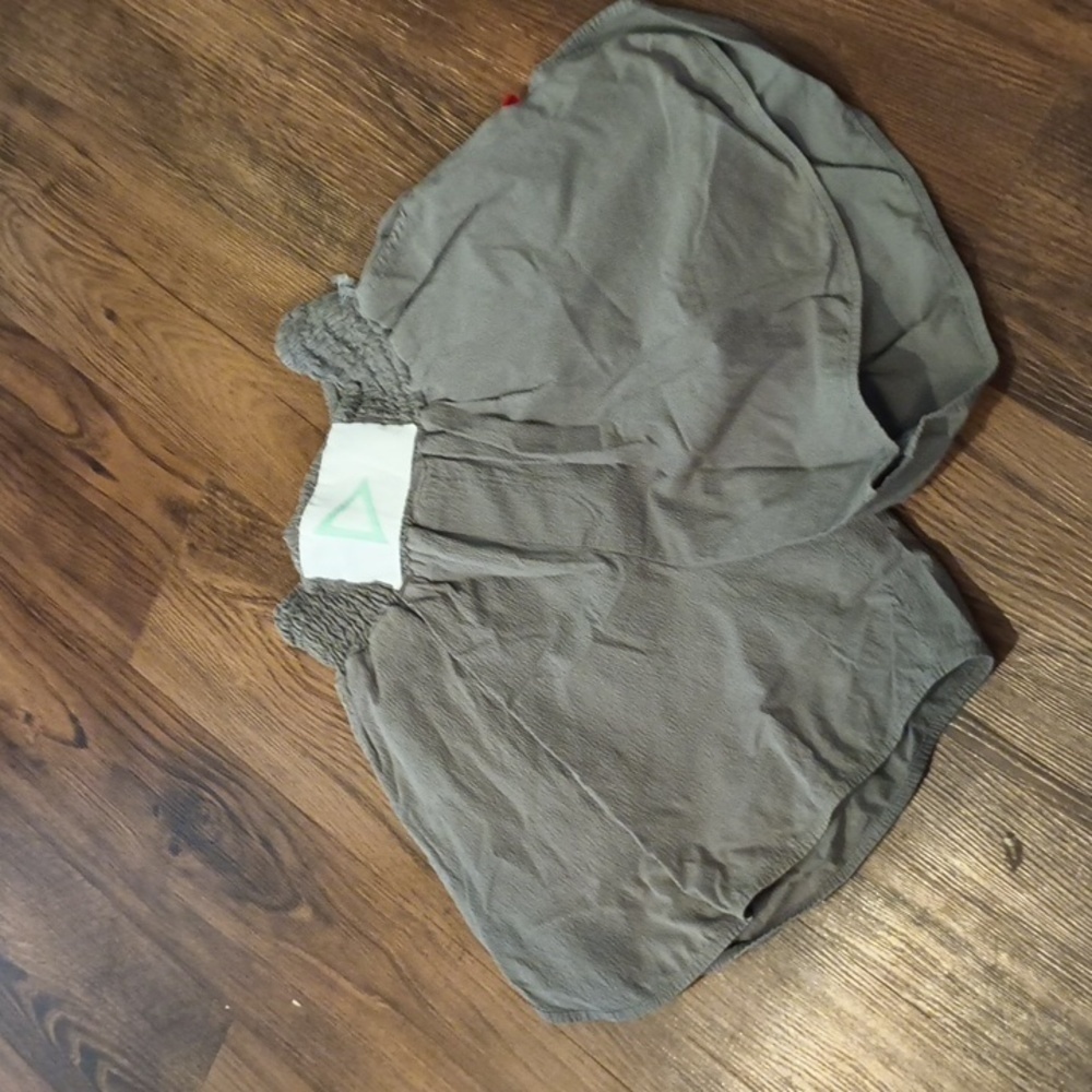 Buena Onda Grey Cotton High Waisted Shorts DDD - Picture 2 of 6